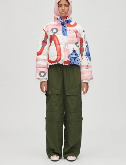 STINE GOYA 2424 Printed Tech Long Sleeve Puff Cream S STINE GOYA 2424 Printed Tech Long Sleeve Puff Cream S