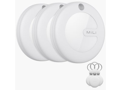 Mili Mitag Sporingsbrikke Med Nøkkelring 3-Pack (Hvit) Mili Mitag Sporingsbrikke Med Nøkkelring 3-Pack (Hvit)