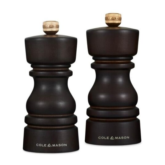 Cole & Mason London saltog pepperkvern 13 cm 2 stk brun Cole & Mason London saltog pepperkvern 13 cm 2 stk brun