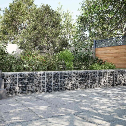 vidaXL Gabion med 5 mm tråd og 10x10 cm mesh 1100x50x50 cm