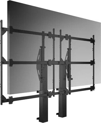 Multibrackets M Pro Series stand - for video wall - black - Max - recommended for 174"