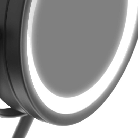 Gillian Jones Table Mirror w. Strong LED Light Mat Black