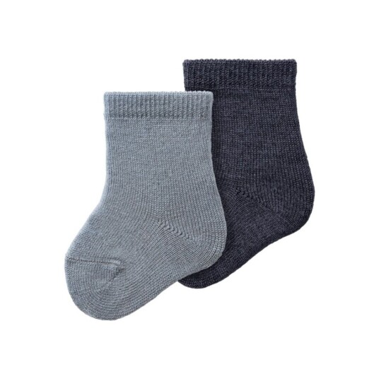 Name It 2 Pk Ullsokker Baby Wakta Tradewinds/ Ombre Blue 74 80