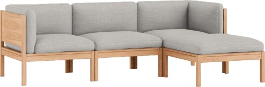 Moebe Modulær 3 seters Sofa med Sider og Sjeselong Autum 101