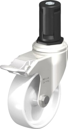 Blickle Styrehjul 853550 Lkrxa-Po 101G-11-Fi-Exr15 Med Brems, Hjuldiameter 100 Mm, Bæreevne (Maks.) 120 Kg, 1 Stk