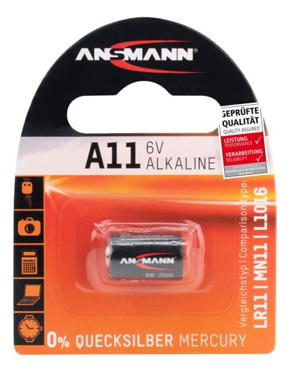 Ansmann A11 6V Alkalisk Engangsbatteri - Oransje Ansmann A11 6V Alkalisk Engangsbatteri - Oransje