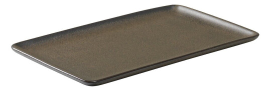 Aida Raw tallerken 23,5x15 cm Metallic brown