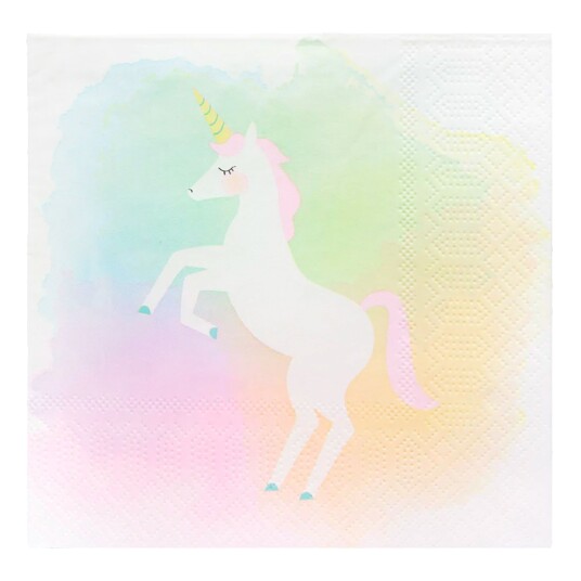 Talking Tables Servietter Unicorn Tie Dye - 20-pakning