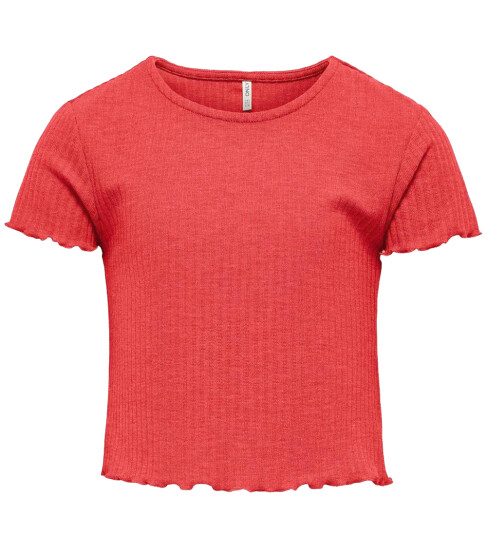 Kids Only T skjorte Noos Rib KogNella Raspberry 7 8 år 122 128 T skjorte Rød