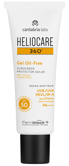 Heliocare 360° Gel Oil-Free Solkrem SPF 50 for Voksen 50 ml