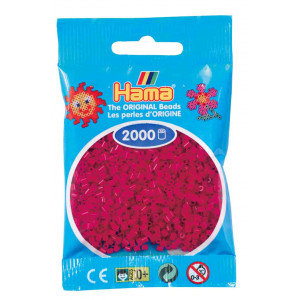 Hama Mini Perler 501-29 Vinrød 2000 stk Hama Mini Perler 501-29 Vinrød 2000 stk