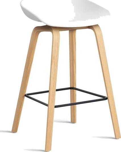 Hay AAS32 Barkrakk H65 Eik/Stål/ Hvit