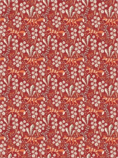 Arvidssons Textil Stjärnspeja voksduk Rød