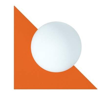 Swedish Ninja - Candy Little Triangle Vegglampe Zesty Orange Swedish Ninja