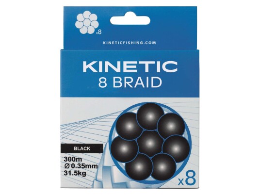 Kinetic 8 Braid Black Kinetic 8 Braid Black