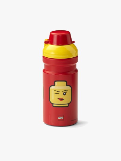 LEGO STORAGE Lego Drinking Bottle Iconic Classic   Red   6X 6X 17CM