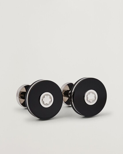 Montblanc Cufflinks Steel Black