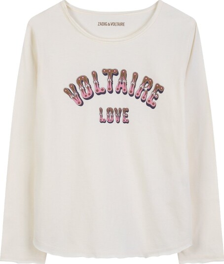 Zadig & Voltaire Genser Off White m. Trykk Zadig & Voltaire 10 år 140 Genser Hvit