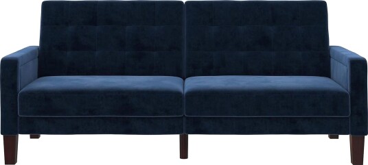 Porter 2 seters Sovesofa Fløyel/Blå Dorel Home