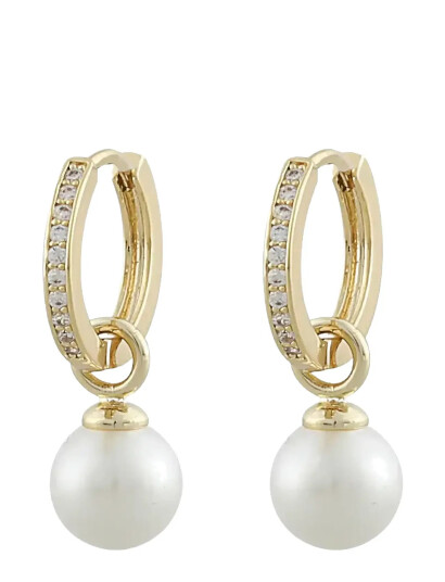 SNÖ OF SWEDEN Core Pearl Ring Ear |Guld |One Size SNÖ OF SWEDEN Core Pearl Ring Ear |Guld |One Size