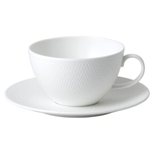 Wedgwood Gio tekopp med skål hvit Wedgwood Gio tekopp med skål hvit