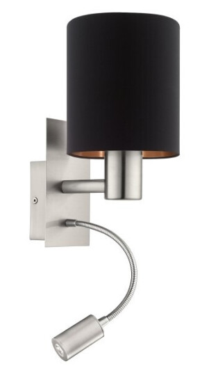 Eglo Pasteri Overflatebehandlet E27 Sort Nickel