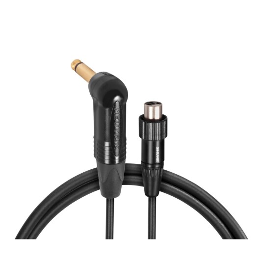 Shure Wa307 Instrument Cable Ta4f To Right Angle Neutrik 1/4"
