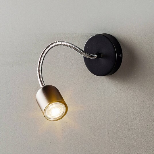 Eko-Light Vegglampe Maxi med fleksibel arm svart