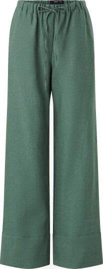 Mango Linbukser Trousers Musgo Grønn