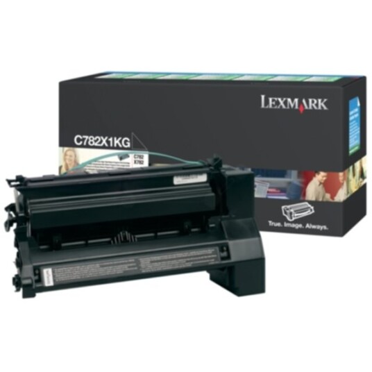 Lexmark C782X1KG Tonerkassett sort Return Prog High Yield 15.000 sider