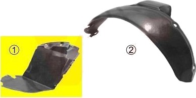 Innerskjerm plastikk VAN WEZEL 4337434