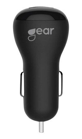 GEAR 12/24V 1xUSB Billader Svart