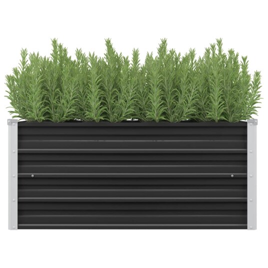 vidaXL Høybed antrasitt 100x40x45 cm galvanisert stål
