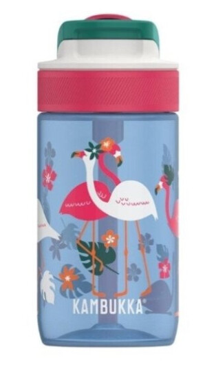 Kambukka Vannflaske For Barn Lagoon 400Ml Blue Flamingo Kambukka Vannflaske For Barn Lagoon 400Ml Blue Flamingo