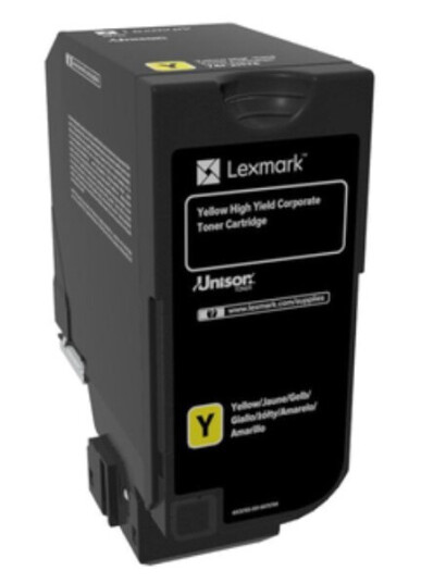 Lexmark CS 725 Y Corporate Toner - 74C2HYE Original - Gul 12000 sider Lexmark CS 725 Y Corporate Toner - 74C2HYE Original - Gul 12000 sider