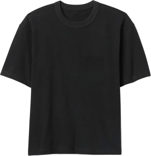 GAP Adult Heavyweight Crop T Shirt From The Gap Collection Black S GAP Adult Heavyweight Crop T Shirt From The Gap Collection Black S