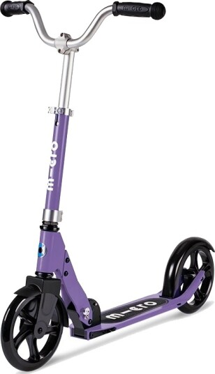 Micro Cruiser Purple sparkesykkel for barn store hjul og ekstra bredt styre Micro Cruiser Purple sparkesykkel for barn store hjul og ekstra bredt styre