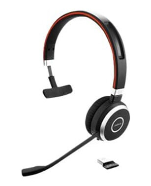Jabra Evolve 65 Se Uc Hodesett Usb-a, Usb-a Via Bluetooth-adapter Optimert For Uc Mono Jabra Evolve 65 Se Uc Hodesett Usb-a, Usb-a Via Bluetooth-adapter Optimert For Uc Mono