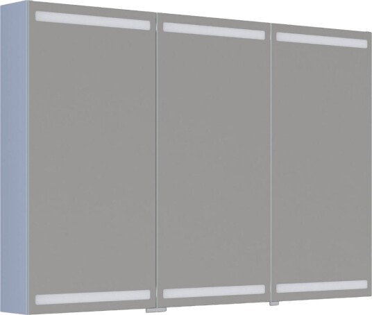 Dansani Inzo Level Speilskap Lyseblå Matt / 120 cm 3 Dører