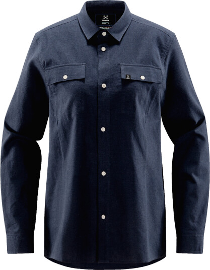 Haglöfs Women's Curious Hemp Shirt Tarn Blue XS, Tarn Blue