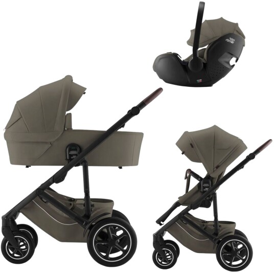 Britax Smile 5Z Duovogn Pakke med Baby-Safe Pro Bilstol Lux Urban Olive