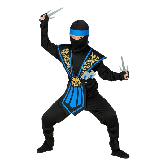 Widmann S.r.l. Kombat Ninja Blå Barn Karnevalskostyme Medium Widmann S.r.l. Kombat Ninja Blå Barn Karnevalskostyme Medium