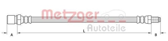 Bremseslange METZGER 4110559