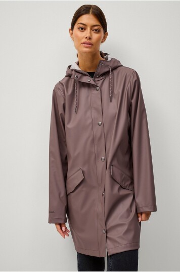 Áhkká Regnjakke PU Parka W Brun