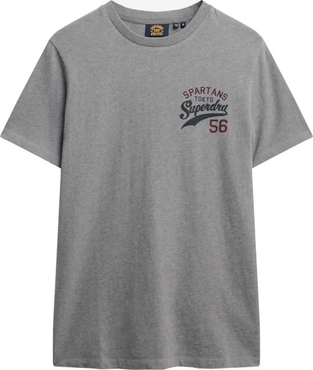 Superdry Athletic Relaxed Tee MID GREY MARL XL