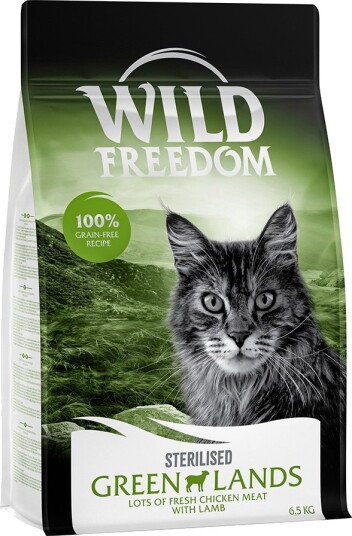 Wild Freedom Tørrfôr Adult «Green Lands» Sterilised Uten Korn Lam 2 X 6.5 kg