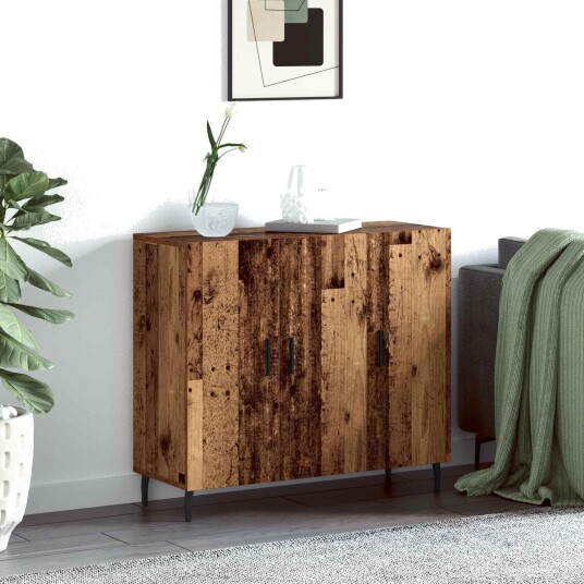 Serviesskap Brun 90 x 34 x 80 cm Konstruert tre