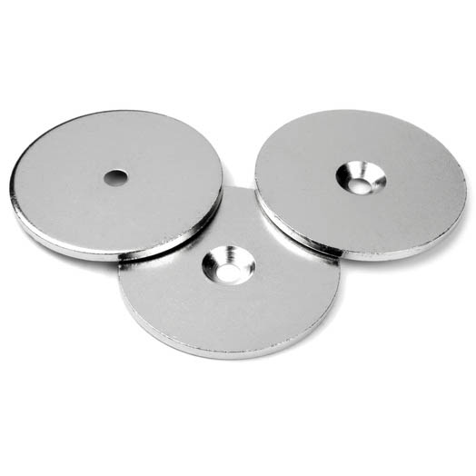 SuperMagneter Skive Ø 52 X 3 Mm I Metall   Forsenket Hull   Stor Underlagsskive