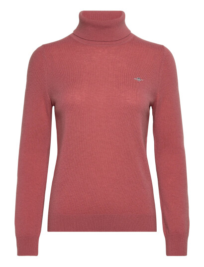 GANT Extrafine Lambswool Blend Rollneck - Pink - XS