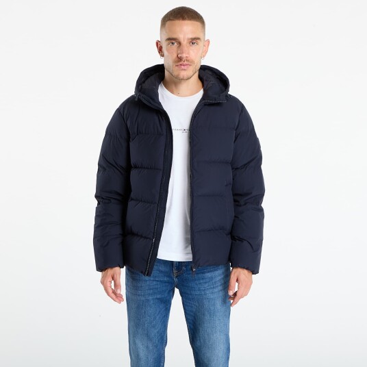 Tommy Hilfiger Down Hooded Puffer Jkt - Navy - L